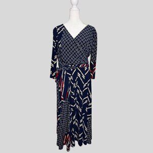 Excellent Condition Lauren Ralph Lauren Women's Size 12 Faux Wrap Dress